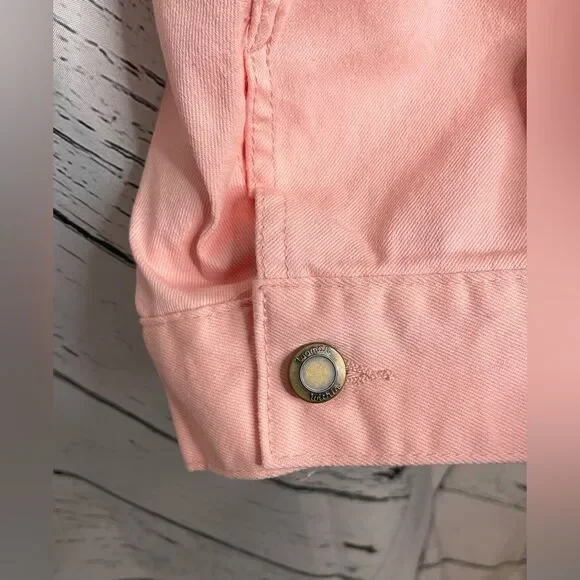Women's Pink Denim Jacket - Picture 4 of 8